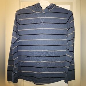 Sonoma Navy and Gray Supersoft Hooded Tee